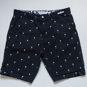 CACTUS MAN RICKY SINGH  Palm Tree Print Mens Palm Tree Shorts Size 32 EU 42